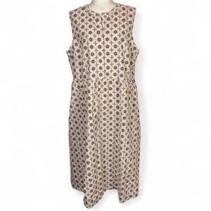 Croft & Barrow Women's Size XXL Sleeveless Dress Cotton Blend Casual Midi Length